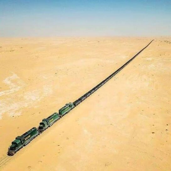 Uno De Los Trenes Mas Largos Del Mundo Es El Que Se Encuentra En Mauritania