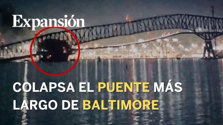 El Puente De Baltimore Colapsa Al Ser Arrollado Por Un Buque Mercante