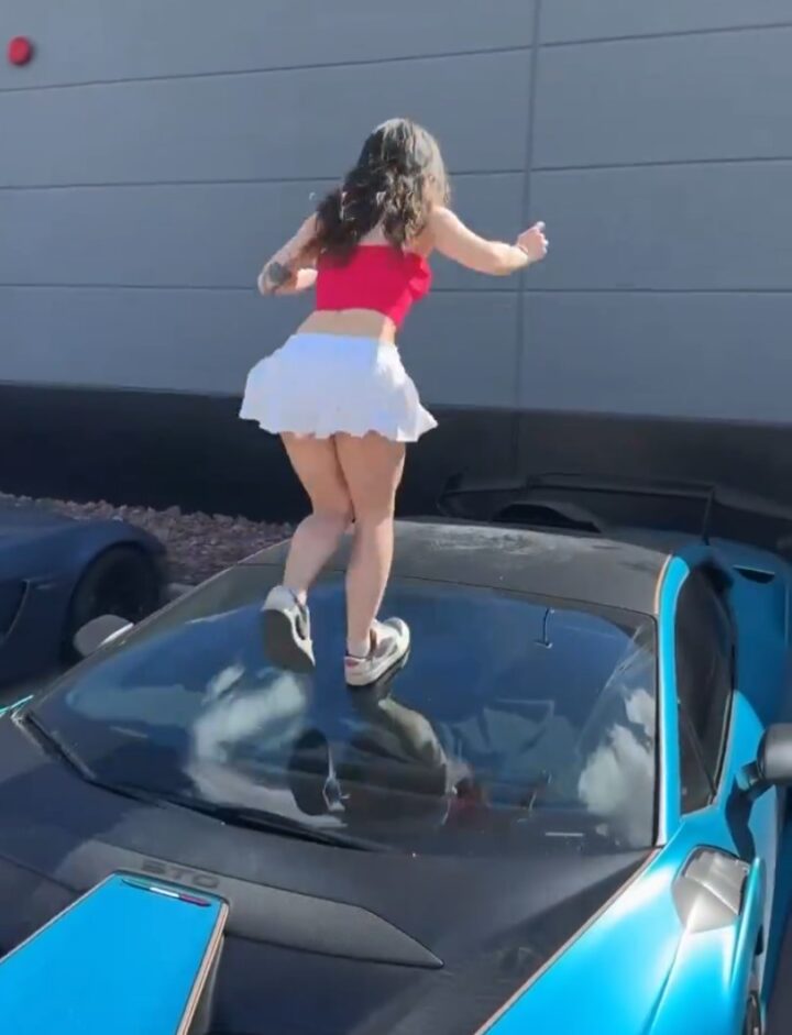 una influencer causa danos por miles de dolares a un lamborghini para conseguir visualizaciones en instagram