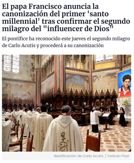 El Primer Santo Millennial