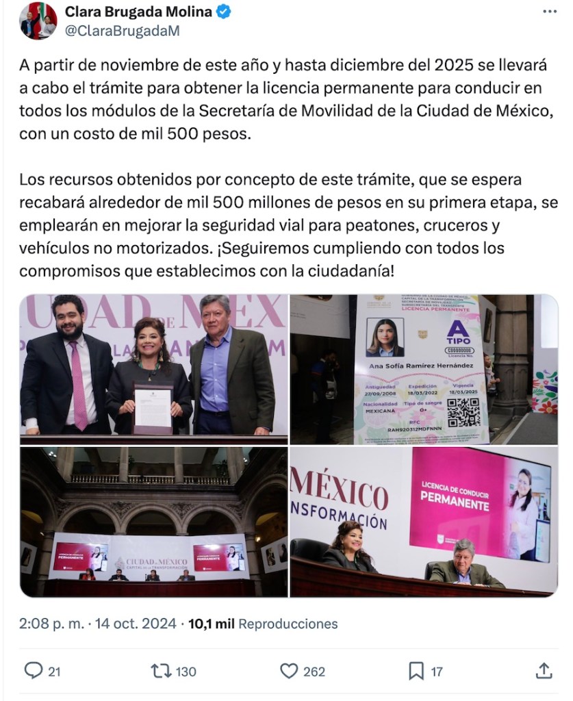 Licencia permanente de conducir en CDMX Precio fechas para tramitarla y todo lo que tienes que saber