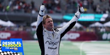 Brad Pitt graba su película ‘F1’ en el Gran Premio de México