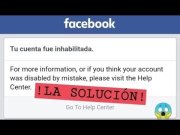 COMO RECUPERAR TU CUENTA INHABILITADA DE FACEBOOK SOLUCIÓN