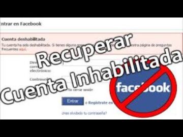 COMO RECUPERAR UNA CUENTA INHABILITADA DE FACEBOOK 2020 2021