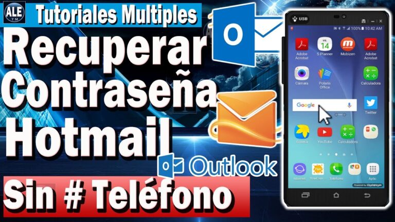 Como Recuperar Contraseña De Hotmail o Outlook Sin Teléfono Ni Correo Desde Celular