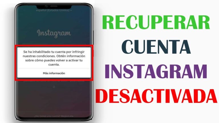 Como Recuperar el acceso a tu Cuenta Inhabilitada de Instagram | SOLUCION |