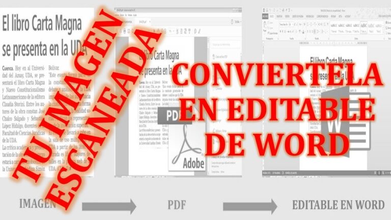 Convertir un Documento ESCANEADO en un TEXTO Editable de Word Imagenes escaneadas a Texto