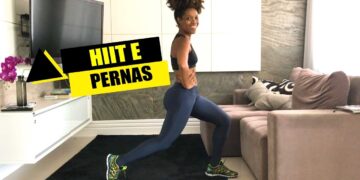 Perder barriga com HIIT e perna durinha com treino rápido 2 em1 l Tati Sacramento