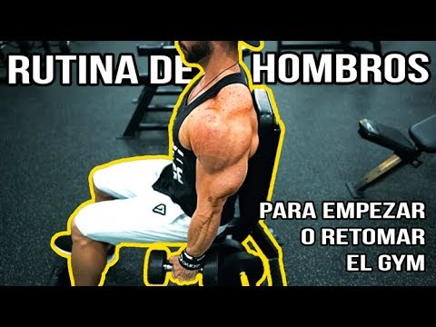 RUTINA DE HOMBROS PARA EMPEZAR O RETOMAR EL GYM | Gymtopz