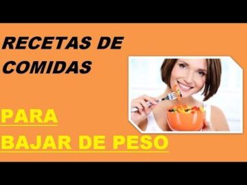 Recetas de Comidas para Bajar de Peso Rapido Recetas de Comidas para Adelgazar Rapido