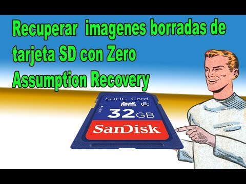 Recupera imagenes borradas de tarjeta SD con Zero Assumption Recovery fácil 2019