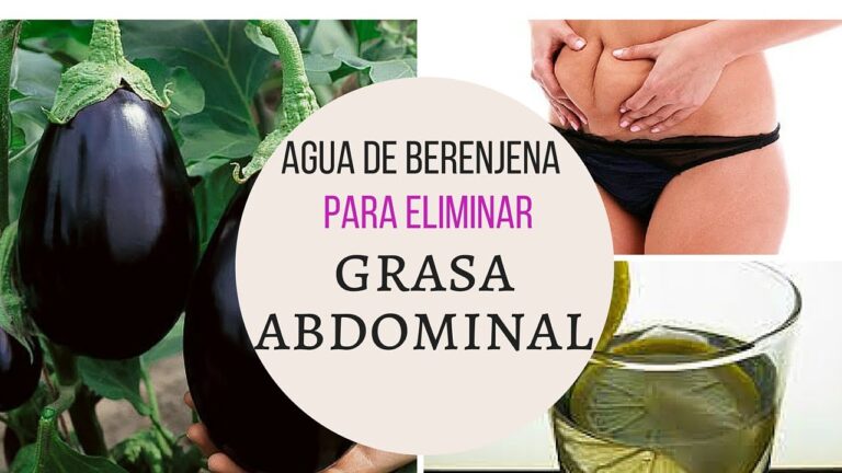 agua de berenjena para perder grasa abdominal