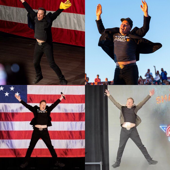 Elon Musk grita como idiota en presentación de Donald Trump! 3 Fotos en las que Elon Musk parece un bicho estrellado contra un parabrisas.