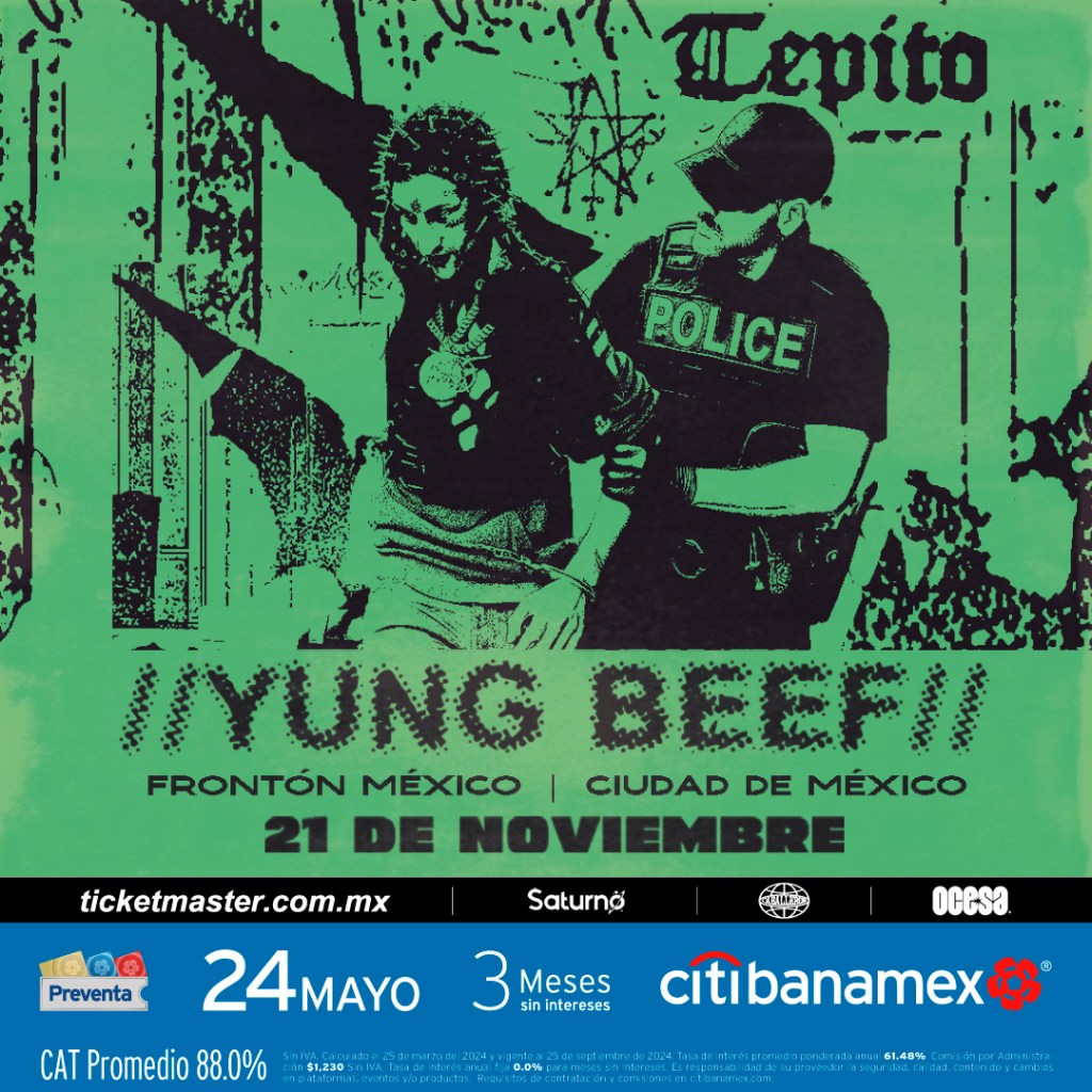 Yung Beef regresa a la CDMX Todo lo que necesitas saber sobre su concierto en el Frontón México