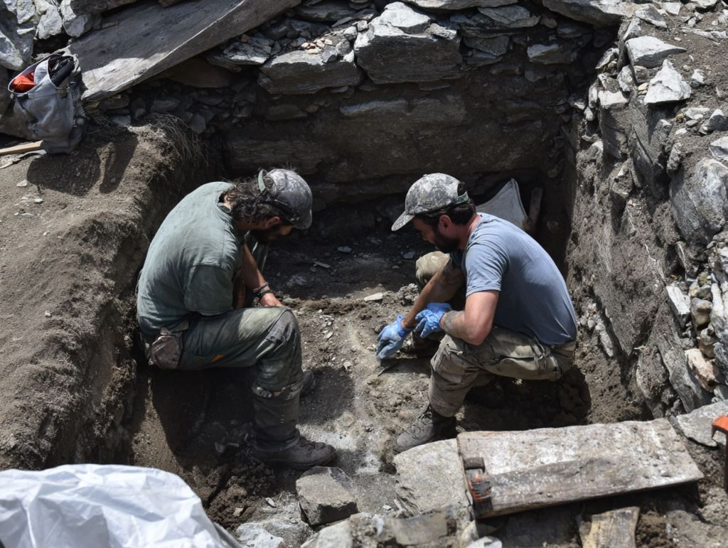 El descubrimiento de este campamento militar del Imperio romano a más de 2000 metros de altura demuestra que las legiones dominaron los Alpes 9 Excavación
